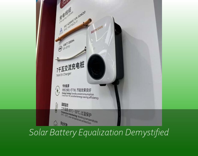 Solar Battery Equalization Demystified